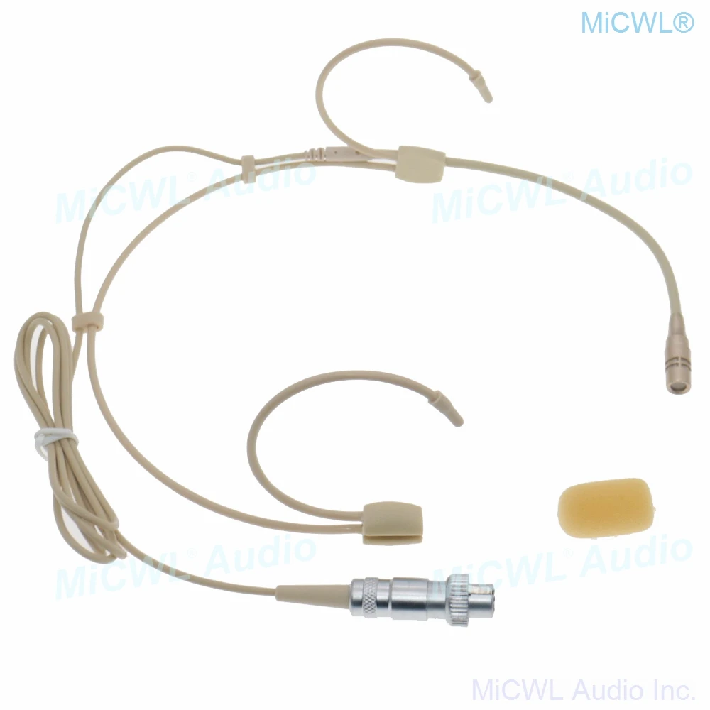 CS90 Безжичен живописна певческий глас на ухото на куката, слушалки, кардиоидный микрофон, за безжичен предавател MiPro, 4-пинов заключване