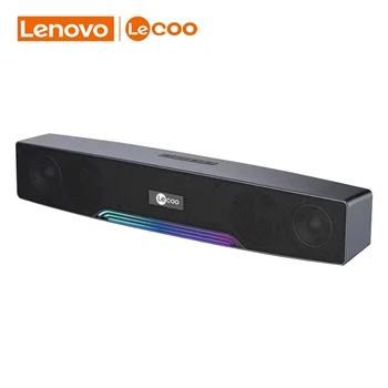 Lenovo Lecoo DS109 Bluetooth тенис на говорител 360 съраунд звук безжични високоговорители Цвят на подсветката може да бъде свързана към вашия компютър