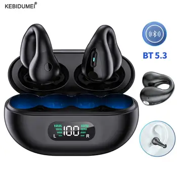 TWS за безжични слушалки Ambie Bluetooth 5.3 Слушалки слушалки с костна проводимост Спортни слушалки звукови втулки 1: 1 обица за уши