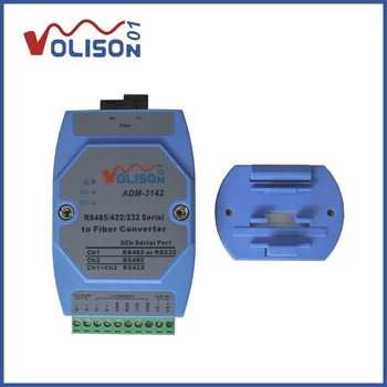 VOLISON RS-485 / 422 / 232 универсален оптичен конвертор RS-485/422 със сериен порт: 0 ~ 250 kbit/s, RS232: 0 ~ 115,2 kbps