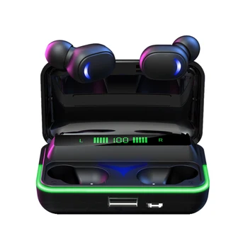 Безжични слушалки E10 Bluetooth слушалки HiFi сверхдлинной експозиция с микрофон Слушалки Спортна водоустойчива слушалка с led дисплей 2023