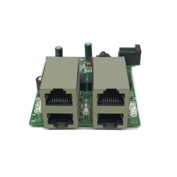 Бързо премина, мини -, 4-портов ethernet 10/100 Mbps, мрежов комутатор rj45, център, модул печатна платка модул за системна интеграция