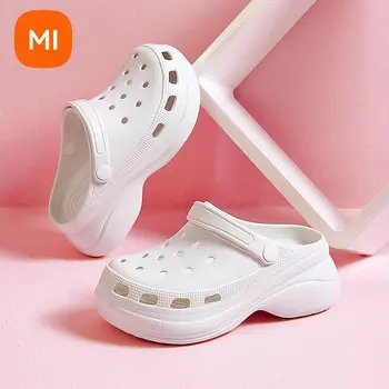 Дамски сандали Xiaomi Youpin на дебелото платформа, нескользящие чехли за двойки, улични плажни пързалки, детски сандали, лека обувки
