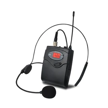 Комплект безжични микрофони, със седалище убором + Петличный микрофон с ревери, предавател, приемник, честота UHF за обучение реч