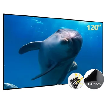 Най-продаваният 120-инчов 16:9 4K UST ALR прожекционен екран с фиксирани панела HD за домашно кино с ультракоротким ход прожекционен екран