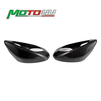 Новост за Ducati Panigale V4, защита на огледала от настоящето въглеродни влакна, 1 чифт на ляво и на дясно, гланцово полотняное заключване, 100% carbon