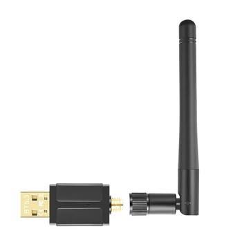 1 Комплект 100 м външна антена USB Bluetooth 5.3 USB адаптер Bluetooth предавател приемник (черен)
