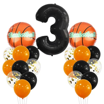 1 комплект баскетболни цифрови топки от алуминиево фолио, 32 инча, цифрите 1-9, балони за детски рожден ден, сватбени декорации за душата на детето