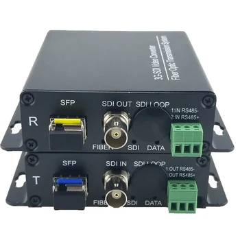 1310nm1550nm CWDM 1ch оптични влакна 3G SDI видео удължител система за Поддръжка SFP transceiver