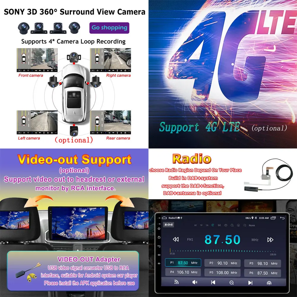 GPS Навигация стерео радио IPS, Android 13 за Suzuki Celerio 2015-2018 автомобилен мултимедиен 4G LTE плейър FM DSP без DVD