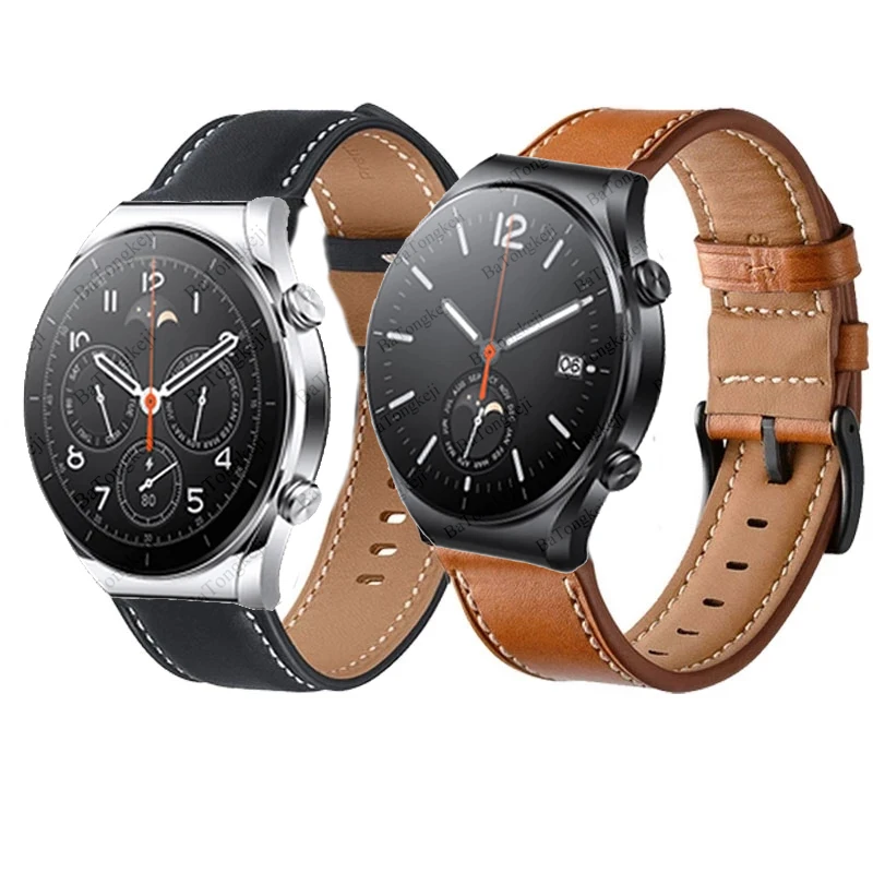 Високо качество на каишки за часовници от естествена кожа За Xiaomi Mi Watch S1, Разменени Гривна, каишка За Xiaomi Mi Watch Color2, Гривна