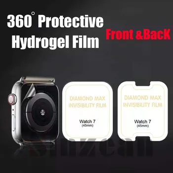 20 комплекти 360 Защитно Гидрогелевая Филм за Apple Watch S8 49 мм S7 41 мм, 45 мм, 38 мм 42 мм 40 мм 44 мм Гидрогелевая Филм