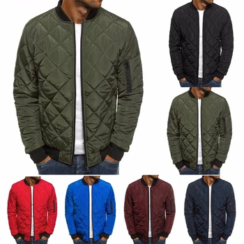 2021 мъжки есенното яке, палто, ветровка, ежедневни парк в клетката, однотонная на горно облекло, зимно яке, палто, мъжки нова