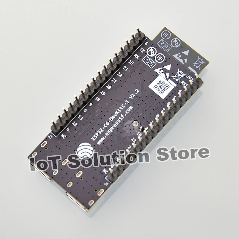 ESP32-C6-DevKitC-1 Комплект платка за развитие ESP32-C6 серия WiFi6, оборудван с модул ESP32-C6-WROOM-1 с 8 MB флаш памет ESP32-C6-DevKitC