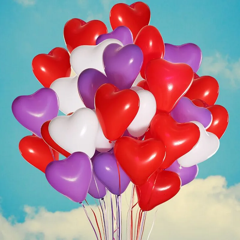 10 бр. латексови балони във формата на сърце, сватбена украса, балон за влюбените, рожден ден, надуваеми балони, подаръци за бебе душ