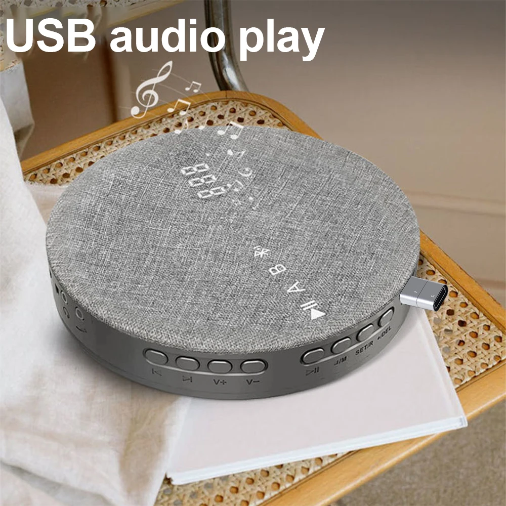 Нов Портативен Bluetooth CD Плейър, DVD, VCD MP3 hi-fi Вграден Говорител Музикален Плеър Walkman USB Стерео Подходящ за Домашно обучение на Детето