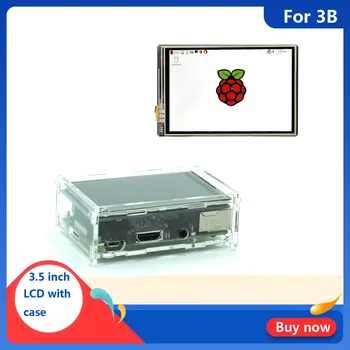 3,5-инчов Raspberry Pi 3 Модел B Сензорен Екран 480*320 LCD дисплей + Сензорна Писалка + ABS-калъф с Двойно Предназначение Box Shell за Raspberry Pi 3