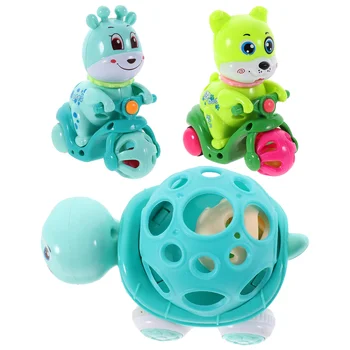 3 предмет, мини-мультяшная играчка, инерционная пластмасов модел бебешка инерционно на превозното средство, очарователна