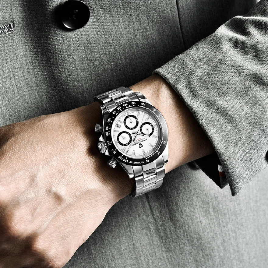 2021 Нов ДИЗАЙН на PAGANI Хронограф Луксозни Кварцови Ръчни Часовници За Мъже С Автоматична Дата на 100 М Водоустойчива Япония VK63 Reloj Hombre