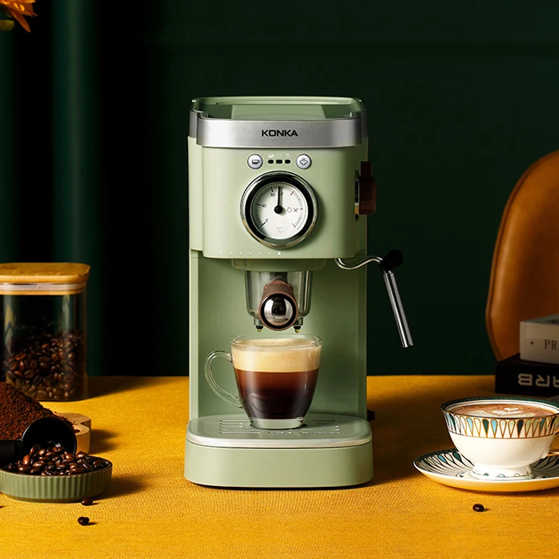 2023 20Bar Pembuat Mesin Kopi Espresso Зам Bubuk Kopi Kapsul Tujuan Ganda dengan Buih Susu coffe machine