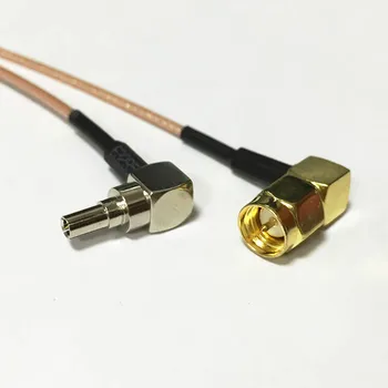 3G антена кабел CRC9 правоъгълен ключ SMA мъжки правоъгълен кабел RA с косичкой RG178 15 см на едро