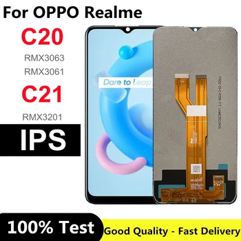 6,5 инча за Oppo Realme С20 LCD Сензорен дисплей дигитайзер панел възли за Realme C21 RMX3061 LCD