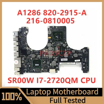 820-2915-A дънна Платка 2.2 Ghz за лаптоп Apple A1286 дънна Платка 216-0810005 с процесор SR00W I7-2720QM SLJ4P 100% Напълно работи добре
