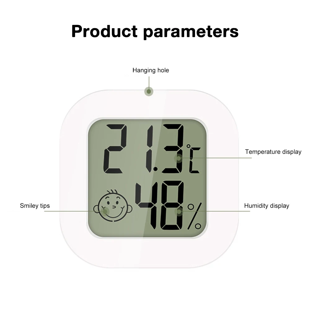 LCD дигитален термометър-влагомер за вътрешен Електронен измерител на температура и влажност на въздуха Сензор за метеорологичната станция за дома