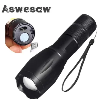Aswesaw Фенерче със силна светлина, led фенерче, мини водоустойчив, със силна светлина, преносима външна светкавица, външно оборудване