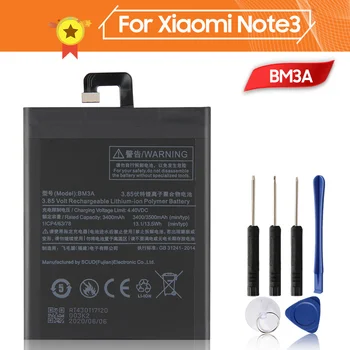 BM3A батерия за телефона, Въведете Mi Note3 Note 3 3400 mah BM3A Взаимозаменяеми батерия + инструмент