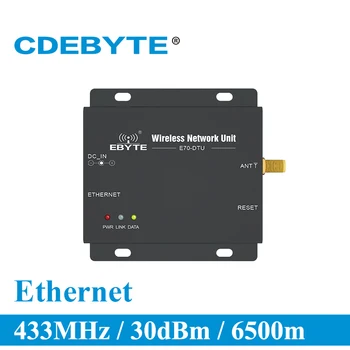 Ethernet Long Range 433 Mhz 1 W Star Network Ин Безжичен uhf Радиостанцията rf Модул 433 Mhz Предавател на данни E70-DTU (433NW30-ETH)