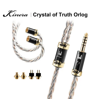 Kinera x Audio Effect Crystal of Truth ORLOG Осъвременяване на Кабел за слушалки-OCC 4/8 Жилен проводник с MMCX / 0,78 mm 2 щепсела Live / Game / Music