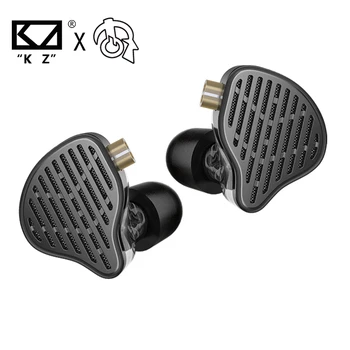 KZ X HBB PR2 Метални ушите С Плосък Магнитен двигател 13,2 ММ IEM Hi-FI Слушалки Мониторные Слушалки Бас Спортни Слушалки