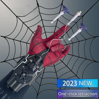 ML Легендите Spider-Man Уеб Стрелците Играчки Спайдърмен Наручный Стартер Cosplay Питър Паркър Аксесоари Подпори Ръкавици Подарък за Деца