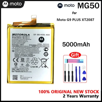Motorola 100% Оригинален MG50 5000 mah Батерия За Motorola Moto G9 PLUS G9 + MG 50 Смартфон Batteria С Безплатни Инструменти