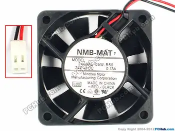 NMB-MAT 2406KL-05W-В50 L00 DC 24V 0.13 A 2-жичен сървър охлаждащ вентилатор 60x60x15 мм