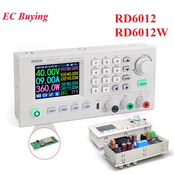 RD6012 RD6012W USB WiFi CNC DC Напрежение Dc стъпка надолу Източник на Захранване Регулируема стъпка надолу Конвертор Мултицет Волтметър 60 В 12A