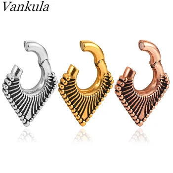 Vankula 10 бр. на едро, на ушни утяжелители от неръждаема стомана 316L, модни мъничета, обеци за пиърсинг, удължител за уши, закачалка