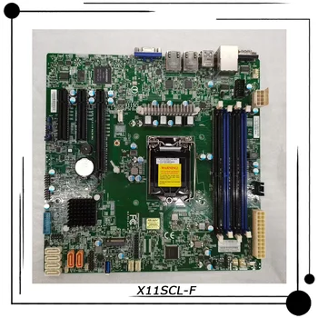 X11SCL-F За сървърна дънна платка Supermicro Micro-ATX Intel C242 LGA-1151 С поддръжка на DDR4 8/9 поколение Core i3 E-2100 E-2200