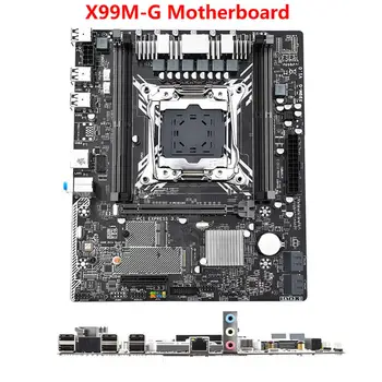 X99 M-G LGA2011-3 дънната Платка на компютъра Поддържа SATA3.0 NVME M. 2 WIFI Интерфейс, 128 GB 4 * DDR4 дънната Платка на настолен КОМПЮТЪР RECC Набор от паметта