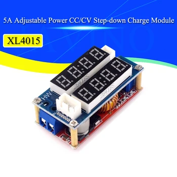 XL4015 5A Регулируема мощност CC/CV стъпка надолу модул за зареждане led драйвер волтметър амперметър за постоянен ток, постоянно напрежение