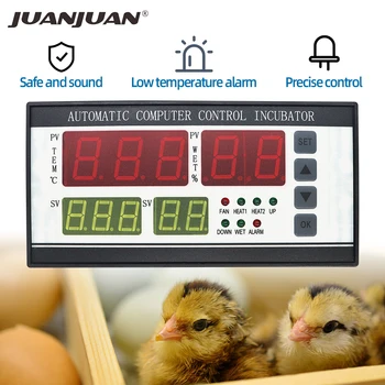 XM-18 Напълно автоматичен контролер инкубатор за яйца Контрол на температурата и влажността в инкубатора за домашни птици за системата разплодни яйца