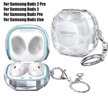 Аксесоари За Слушалки Калъф За Samsung Galaxy Рецептори Pro Buds2 Рецептори Live Case Твърд PC Прозрачен Калъф За Samsung Рецептори 2 Pro бъз Capa