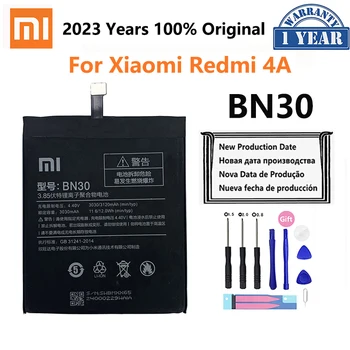 Въведете Mi Оригинална Батерия За Телефон BN30 За Xiaomi Redmi 4A Mi4A M4A Висококачествени Сменяеми Батерии за мобилен телефон с Капацитет 3120 ма