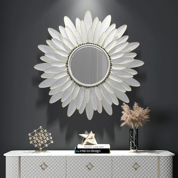 Декоративно огледало за душата за момичета, естетически винтажное голямо огледало за всекидневната, луксозно стенно антикварное украса за спални Espejo WSW40XP