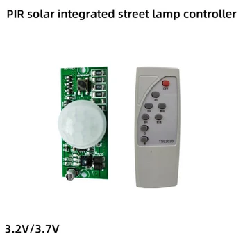 Дистанционно управление Слънчева печатна платка PIR Въвеждане на човешкото тяло 3.2 В /3,7 В Слънчев модул контролер улична лампа Контролер на слънчева светлина