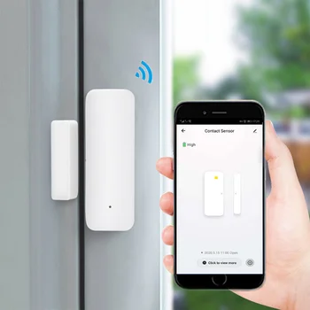 Домашен Wi-Fi сензор, прозорци Аларма Sasha вратата магнитни интелигентни предупреждение Уведомления автоматизация на осветление Членовете на семейството са разделени умен живот