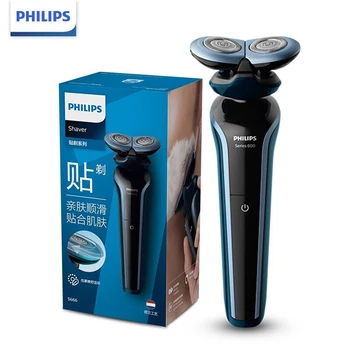 Електрическа самобръсначка Philips серия 6000 за сух и влажен бръснене, епилация на лицето, прецизна режещата система, мъжка електрическа самобръсначка, акумулаторна