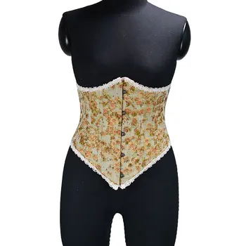 Женски корсет с готически бродерия под гърдите, бюстиета, утягивающий корсет за тялото, корсетное бельо, клубни дрехи за партита