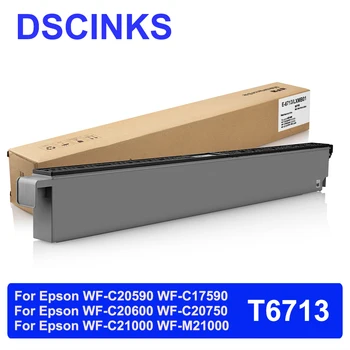 За Epson T6713 кутия за техническо обслужване на Epson WF-C20590 WF-C17590 WF-C20600 WF-C20750 WF-C21000 WF-M21000 Принтер T6713 (1 бр.)
